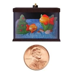 2018 Tiny Fish Tiny Tank,LIGHTED MINIATURE -Hall M Ornaments Shop 999qxm8213c