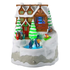 2020 Christmas Cabin -*Magic Light/Sound/Motion- Slightly Damaged Box